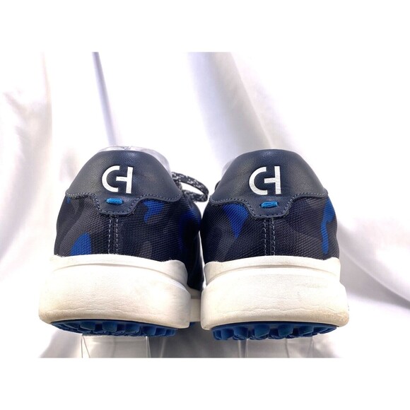 Cole Haan Grand Series Golf Shoes Men\'s 10M Blue Leather Camo Spikeless Sneakers main image 4